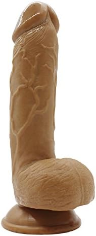 Loli Classical Realistic P e n i s Suction Cup D i l-do, 9 Inches Length D i l-dos with Suction Cup for Woman Play (Coffee127)