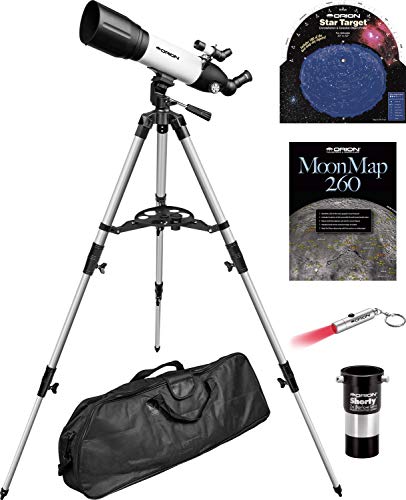 Orion StarBlast 90mm Altaz Travel Refractor Telescope Kit