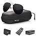LUENX Mens Womens Aviator Sunglasses Polarized with Case - UV 400 Protection 60mm