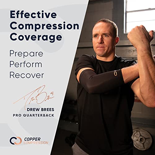 Copper Compression Thigh Support Sleeve - Copper Infused Anti Slip