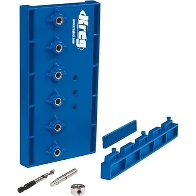 KREG KMA3200 Shelf Pin Drilling Jig and Kreg KHC-PREMIUM Face Clamp ...