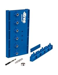 Herramienta de perforación Kreg con clavija de estante con tornillo y abrazadera de (KMA3200)