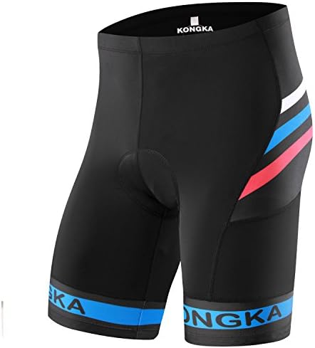 KONGKA Christmas Deals Week Men’s Cycling Shorts With 3D Padded MTB Half Pants, Bike Bicycle Shorts