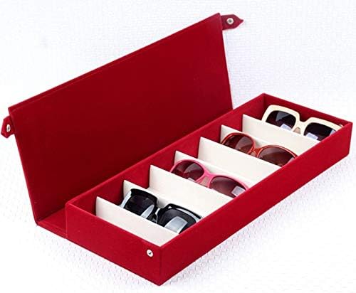 RYBJH Caja De Gafas De 8 Ranuras para Gafas Estuche De ...