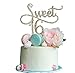 Sweet 16 Gold Cake Topper -16th Birthday Anniversary Cake Topper 16th Birthday Party Decoration