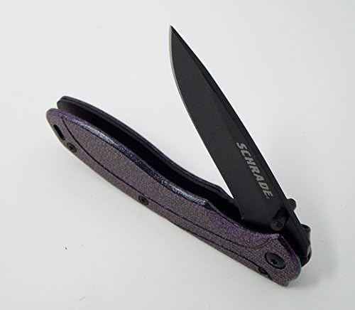 Schrade Knives Drop Point Blade Pocket Knife Lanyard Hole Magic Color Shift Handles