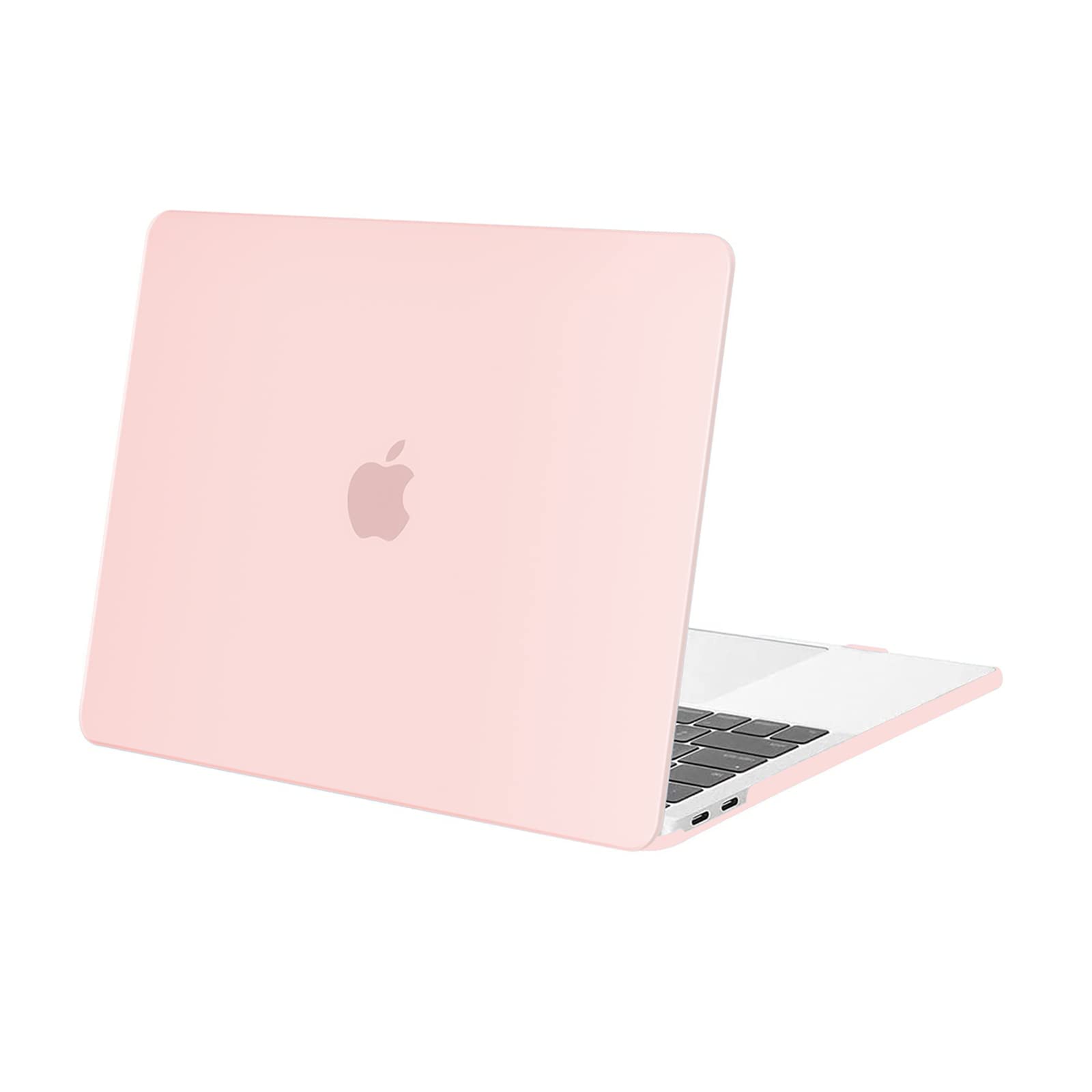 MOSISO Compatible with MacBook Pro 13 inch Case 2026 2025 2024 2023 2022-2016 M2 M1 A2338 A2289 A2251 A2159 A1989 A1706 A1708 with/without Touch Bar, Plastic Hard Shell Case Cover, Chalk Pink