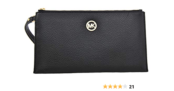 mk fulton large zip clutch