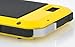 iPhone 4S Case,LISANA Gorilla Glass Luxury Aluminum Alloy Protective Metal Extreme Shockproof Military Bumper Heavy Duty Cover Shell Case Skin Protector for Apple iPhone 4/4S (Yellow)