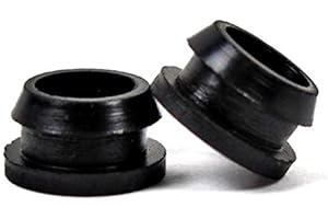 2 Pack - Schrader to Presta Rubber Grommet Style Bicycle Rim Hole Adaptor