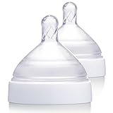 Born Free, Breeze, Silicone Nipples, Slow Flow, 0m+, 2 Pack - 2pc