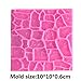 Cobble Stone Fondant Impression Mat/Wall texture Design Silicone mold for Cupcake Wedding Sugarcraft Cake Border Decoration Jewelry Polymer Clay Crafting Projects