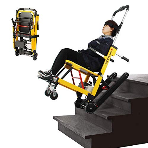 SED Lightweight Trolley Auxiliary Wheelchairs Self-Propelled Wheelchairs Folding Compact Electric Wheelchair Mobile Stair Climber Adjustable Walking Assist Utility Carts