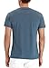 Mr.Zhang Men's Casual Slim Fit Short Sleeve Henley T-Shirts Cotton Shirts VG-Blue-US M