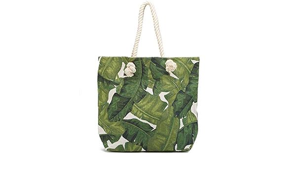 palm leaf beach bag