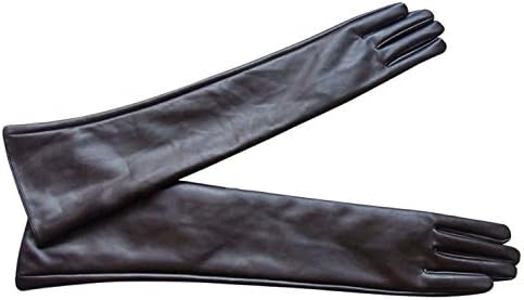 Women Opera Evening Party Gloves Faux Leather PU Over Elbow Long Glove