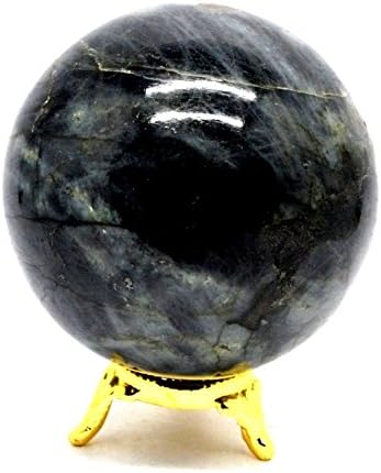Natural Gemstone Sphere Ball Aura Balancing Metaphysical Ball Crystal Healing Ball Polished Stone (50-60, Labradorite)