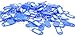 Hotel Key Labels Organizer - LeBeila 100 Plastic Key Tags with Label Window, Metal Split Ring and Writable Blank Paper Tags Reusable Id Identifiers for Office/House Keys, Luggage, Keychains (Blue)