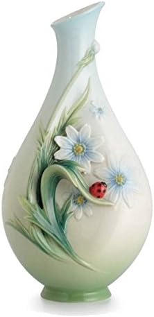 Franz Fine Porcelain Small Ladybug Vase in Adorable Treasures Gift Box