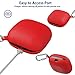 ROITON for Powerbeats Pro Case,Anti-Lost Shockproof Easy Carrying Protective Case Cover Dust Guard Rugged Hard PC Skin Cover Case with Carabiner for 2019 Newest Beats Powerbeats Pro (Red)