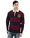 Guinness Wine and Navy Striped Rugby Jersey