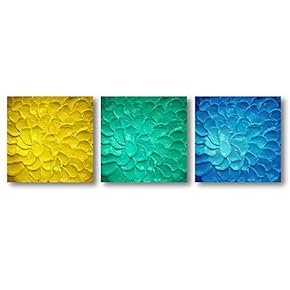 NWT Canvas Wall Art Abstract Beautiful Flowers Features...
