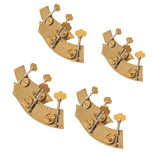 B Blesiya Set of 2 Metal Double Bass Tuning Pegs Tuners for 4/4 3/4 1/2 1/4 1/8 1/10 1/16 Double Bass Replacement - as described, 4/4-3/4