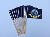 Lot of -12- 4x6 Inch US Navy Desk Hand Held Stick Flags