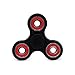 Cppslee Hands Fidget Spinner Toy Stress Reducer- Perfect For ADD, ADHD, Anxiety, and Autism Adult Children (black + red)