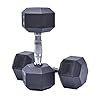 Dumbbells, hexagonale dumbbells, rubberen dumbbells, vaste dumbbells, gym dumbbells, duurzaam en valbestendig…