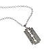 LUREME Vintage Jewelry Silver Tone Blade Pendant Necklace (nl005619)