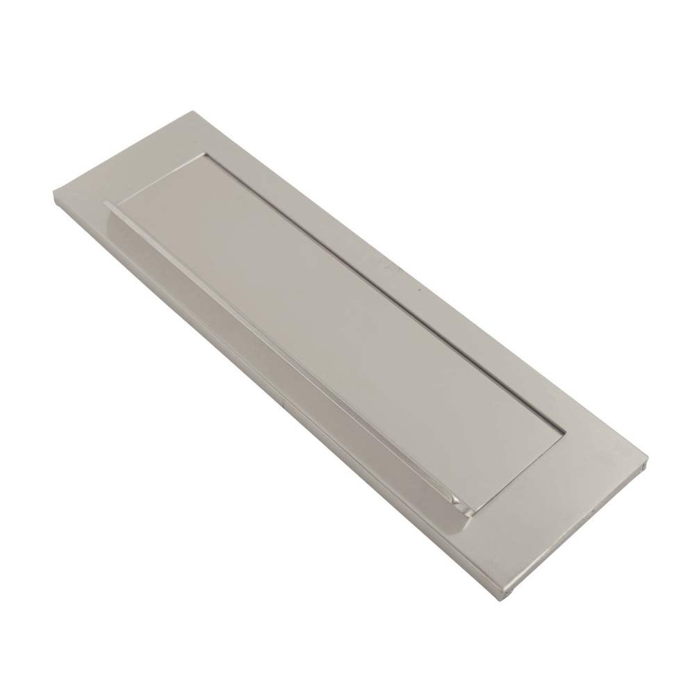 Satin Anodised Aluminium Letter Plate Rear Fix 10x3''