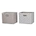 South Shore Storit Fabric Storage Baskets, 2-Pack, Taupe and White
