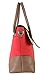 Diophy PU Leather Three Tone Zipper Closure Bayswater Womens Purse Shoulder Handbag CL-3501