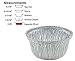 Pactogo 4 oz. Aluminum Foil Cup w/Clear Plastic Lid - Disposable Utility/Cupcake/Ramekin/Muffin Baking Tins (Pack of 100 Sets)