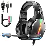 CamDive Gaming Headset for PS4 PS5 PC Xbox One, 3D