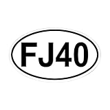 CafePress - Toyota FJ 40 - Oval Bumper Sticker, Euro Oval Car Decal