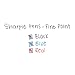 SHARPIE 1758054 Grip Pens, Fine Point, Assorted Colors, 3-Count