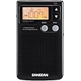 Sangean DT-200X FM-Stereo/AM Digital Tuning Pocket Radio Black