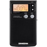 Sangean DT-200X FM-Stereo/AM Digital Tuning Pocket Radio Black