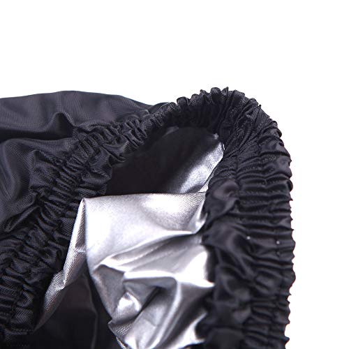 QZY Lawn Tractor Cover Heavy Duty 210D Polyester Tractor Cover Durable Waterproof Universal Fit Drawstring Storage Bag Fits Decks Up to 54 Inches L67xW24xH46 - Thumbnail 2