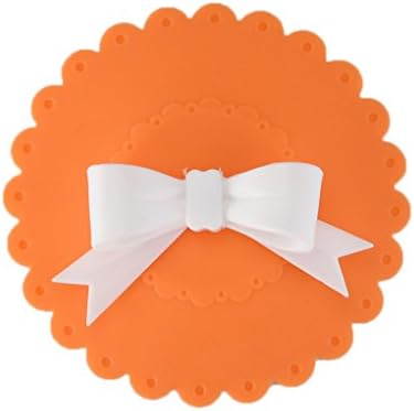 Korowa Bowknot Cup Lids Silicone Cup Cover Heat-resistant Silicone Lid Random Color 0 10.8cm