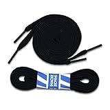 Black Flat Shoelaces 5/16