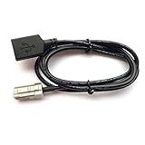 Coromose 1PC USB Audio Adaptor Female Cable For Toyota Camry Venza Yaris
