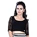 Fressia Fabrics Readymade Free Size Saree Blouse for Women Party wear Choli Black