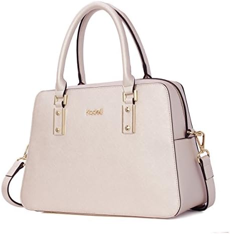 Kadell Women Vintage PU Leather Handbags Tote Satchel Shoulder Bag Top Handle Purse Silver