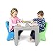 Simplay3 Play Around Kids Chair, 2-Pack of Toddler Chairs for Play Table - Blue and Lime Green, Made in USA