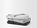 Calvin Klein Home Modern Cotton Cropped Logo Throw, Grey