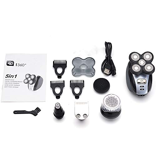 Men S 5 In 1 Electric Shaver Grooming Kit Rotary Razor For A
