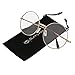Vintage Clear Transparent Oversized Glasses Womens Eyewear Unisex Eyeglasses 55